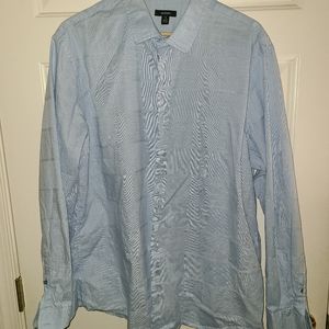 ALFANI BUTTONDOWN DRESS SHIRT XXL COTTON BLUE